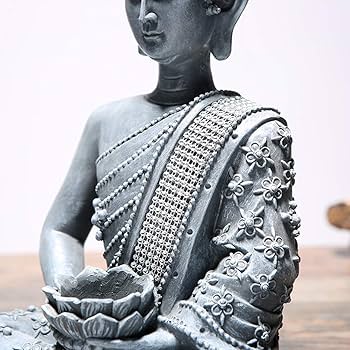 キャンドルホルダー  タイ  新品 Amazon.co.jp: 仏像キャンドルホルダータイ仏禅庭像座仏彫刻装飾